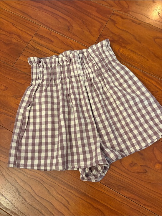 Anthropologie Pants - Mable Purple Gingham Shorts
